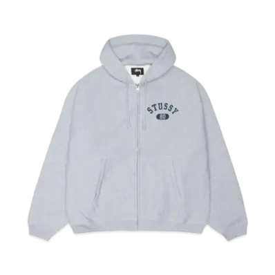 Stussy Varsity Zip Hoodie "Grey Heather"