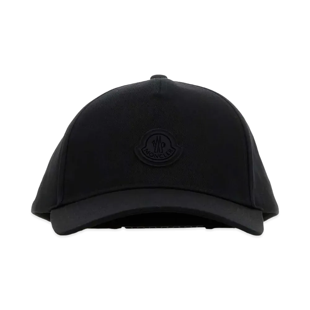 MONCLER Cotton Baseball Cap "Black"