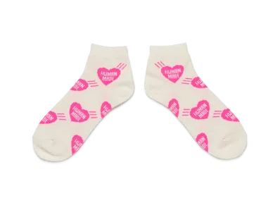 HUMAN MADE Heart Short Socks "Pink"