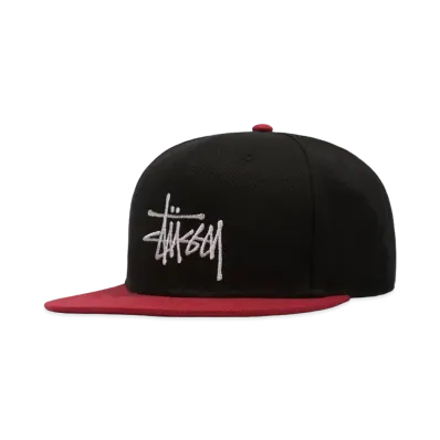 Stussy 2TONE TEAM STRAPBACK CAP "Black"