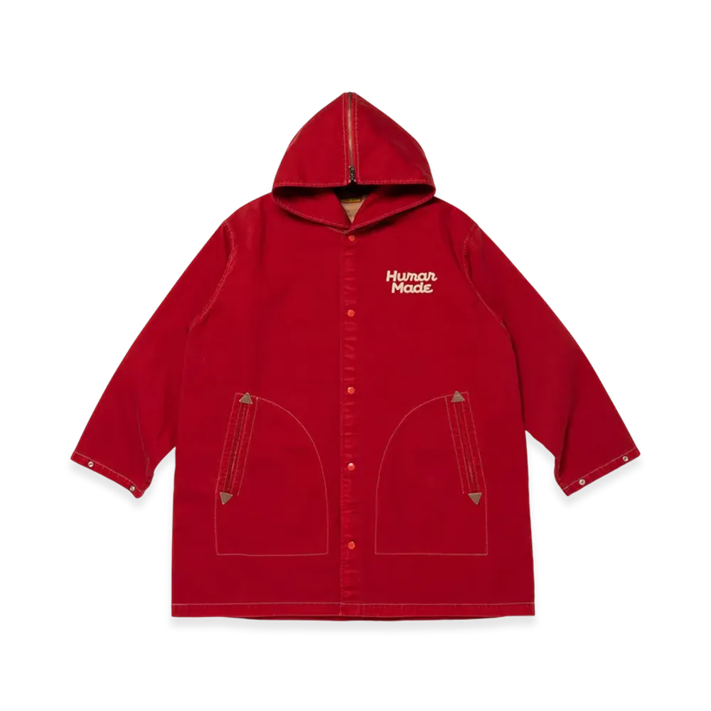 HUMAN MADE Hooded Coat "Red"