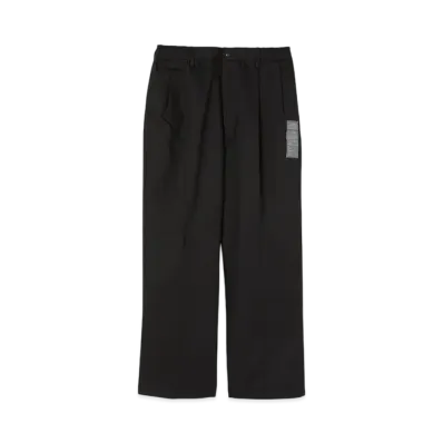 N.HOOLYWOOD Double Tuck Trousers "Black"