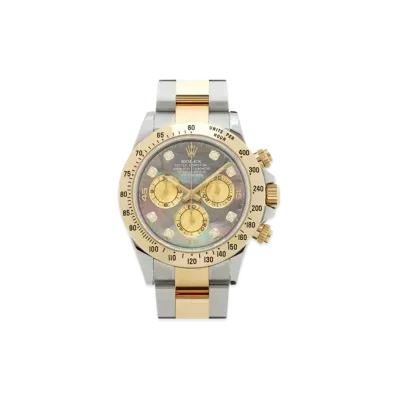 ROLEX Cosmograph Daytona 8P Diamonds "Black Shell/Stainless Steel/Yellow Gold"