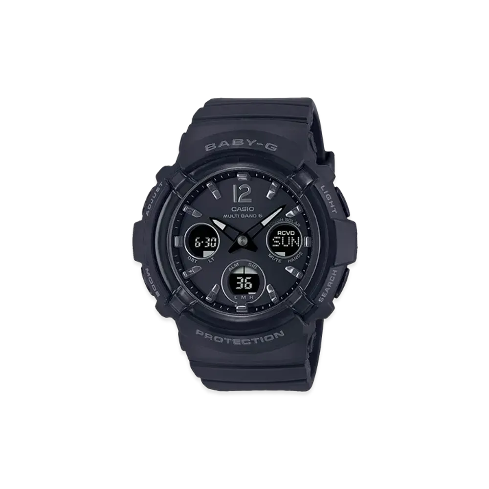 Casio G-Shock Multi-Band 6 Radio Solar Analog-Digi L Watch "Black"