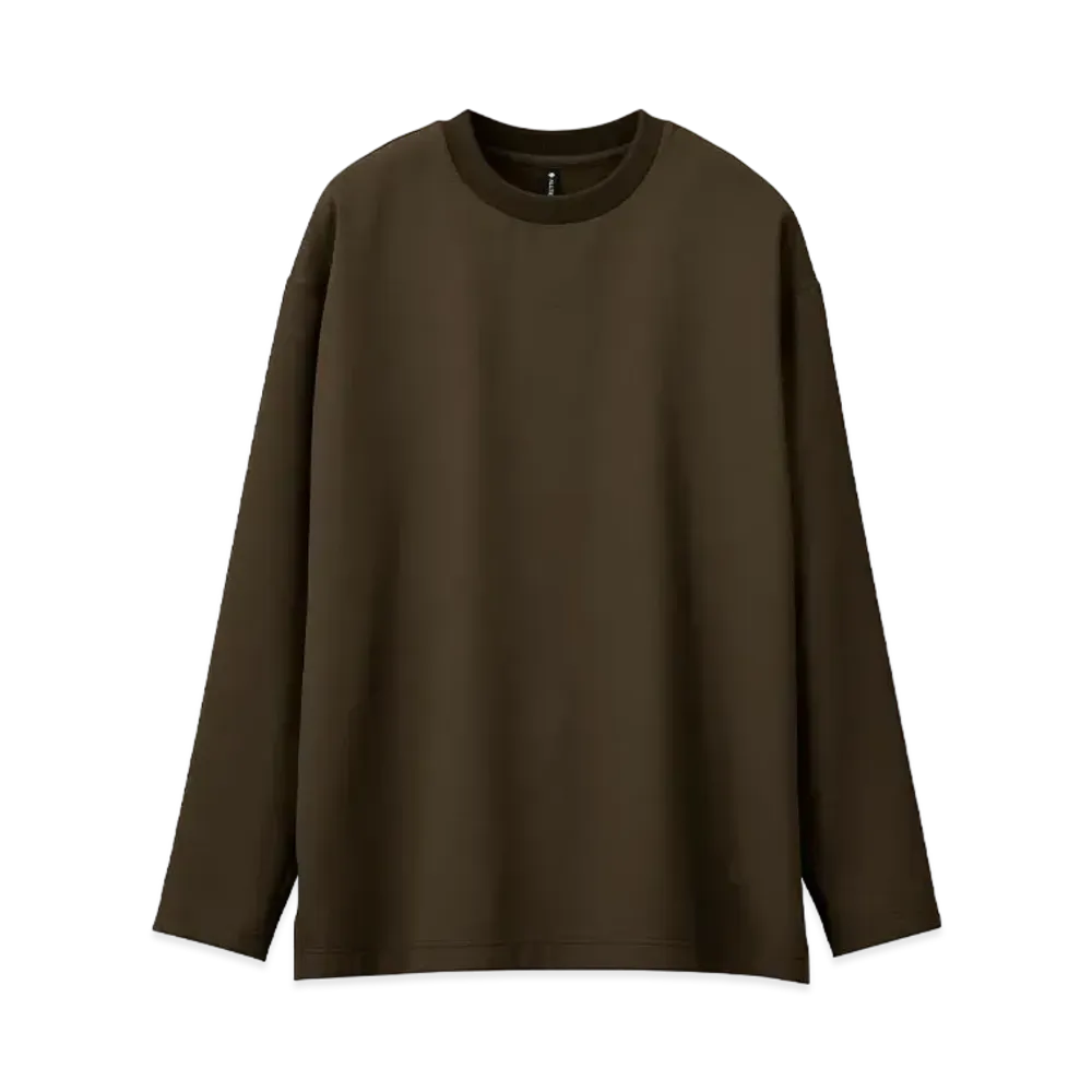 DESCENTE ALLTERRAIN I/O Stretch Sweat L/S T-Shirts "Demitasse Brown"