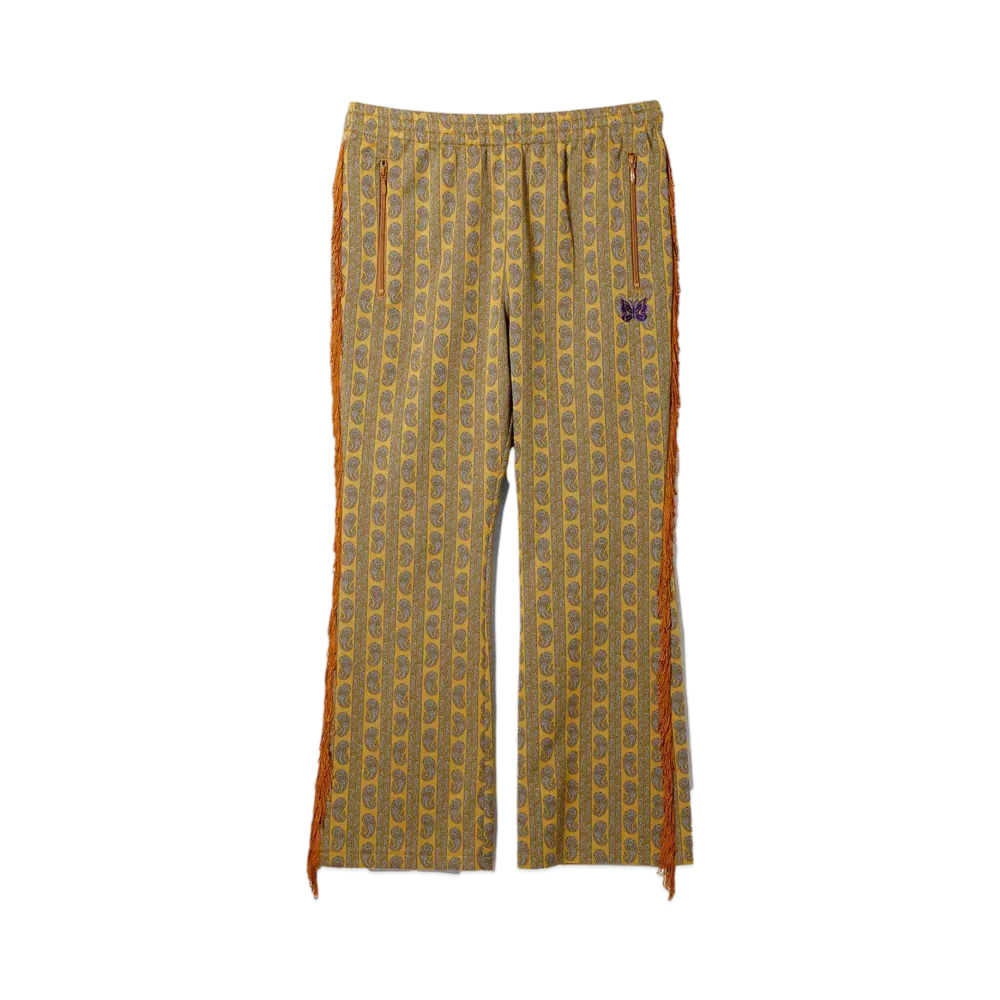 Needles for NEPENTHES Fringe Boot-Cut Track Pant - Poly Jq. "Mustard"