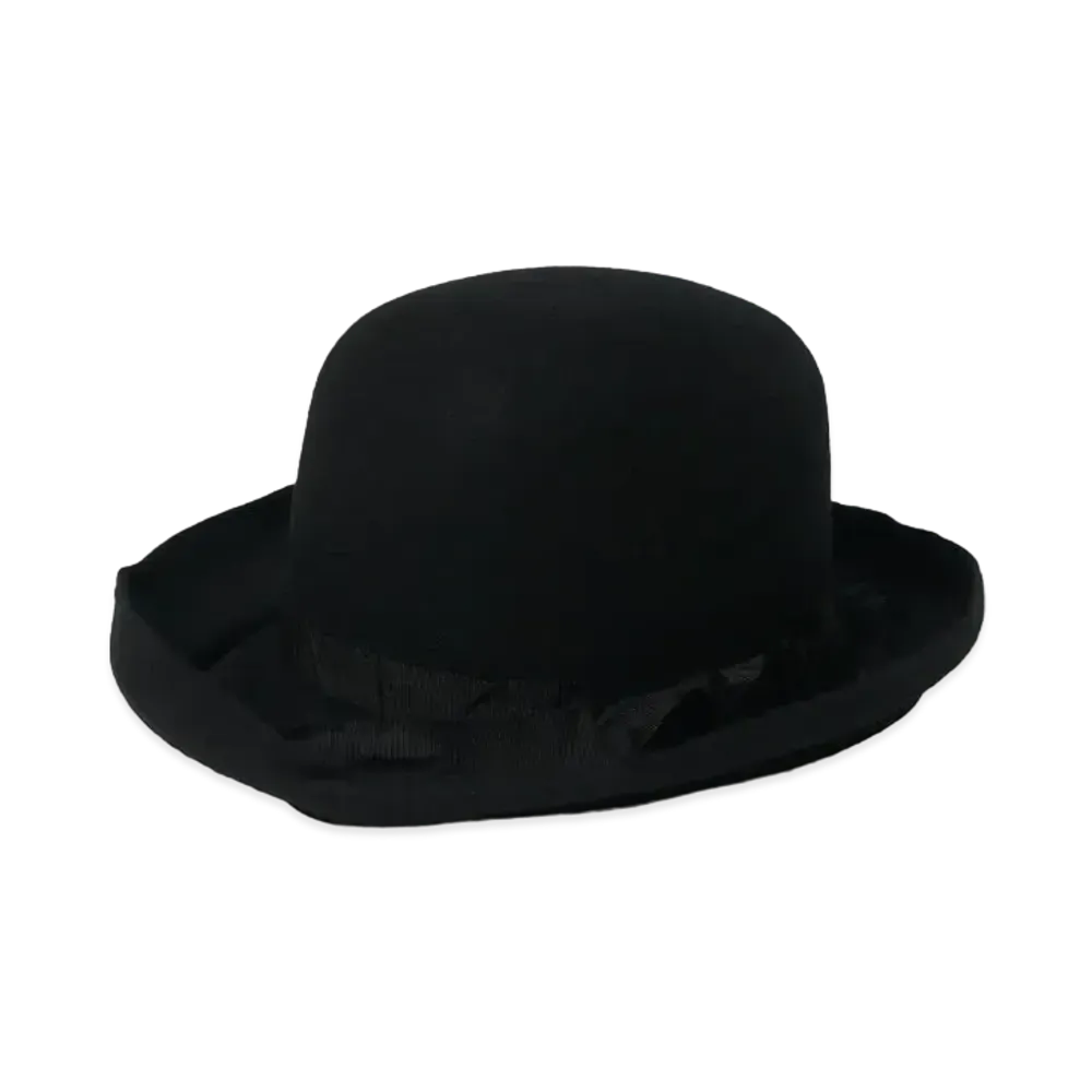 Yohji Yamamoto Pour Homme WOOL BOWLER HAT "Black"