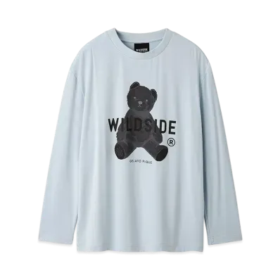GELATO PIQUE Homme x WILDSIDE UNISEX Bear Motif Long T-Shirt "Mint"