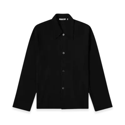 OUR LEGACY Waffle Rib Retreat Shirt "Black"