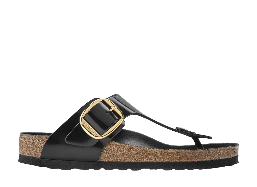 BIRKENSTOCK Gizeh Big Buckle "High Shine Black"