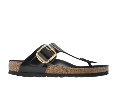 BIRKENSTOCK Gizeh Big Buckle "High Shine Black"