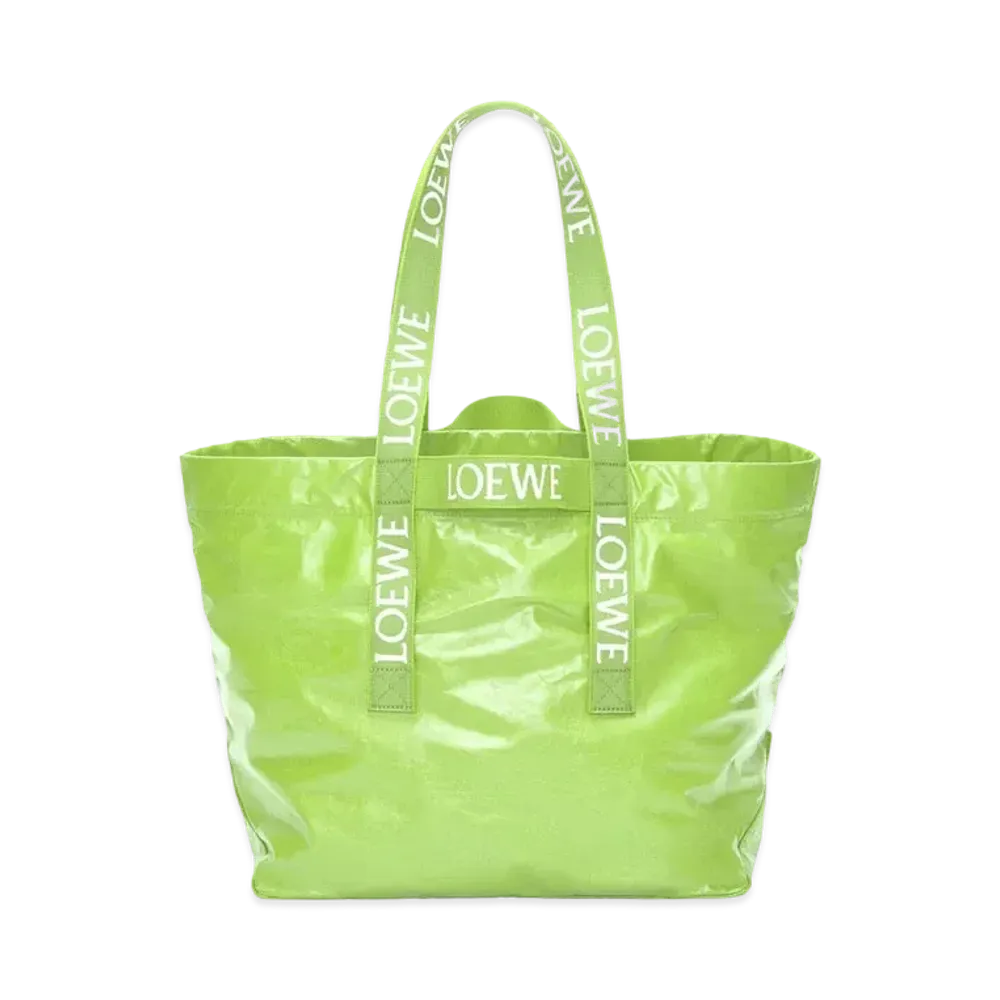LOEWE Fold Shopper In Paper Calfskin "Bright Apple"