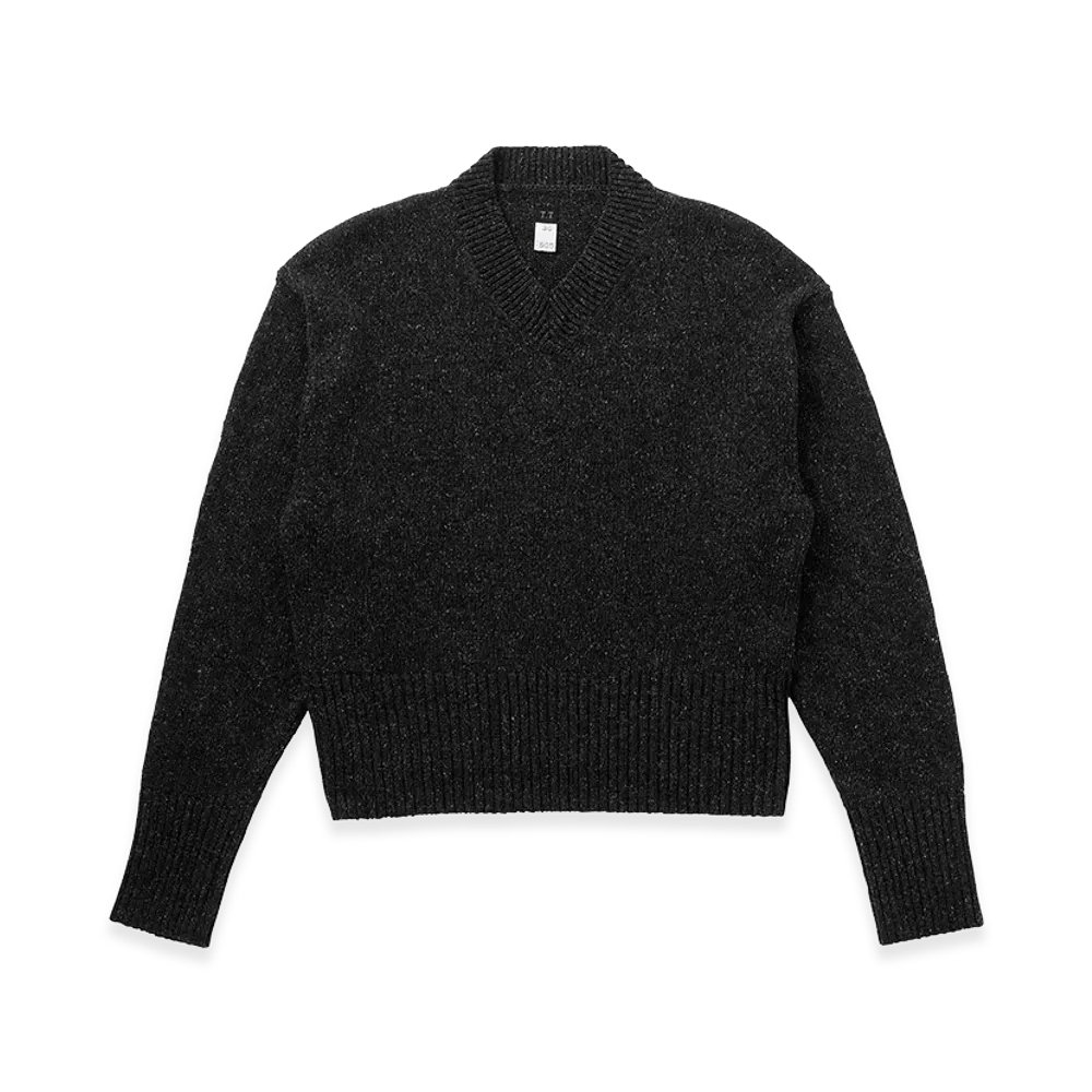 T.T Taiga Takahashi LOT.505 V-Neck Sweater "Chacoal"