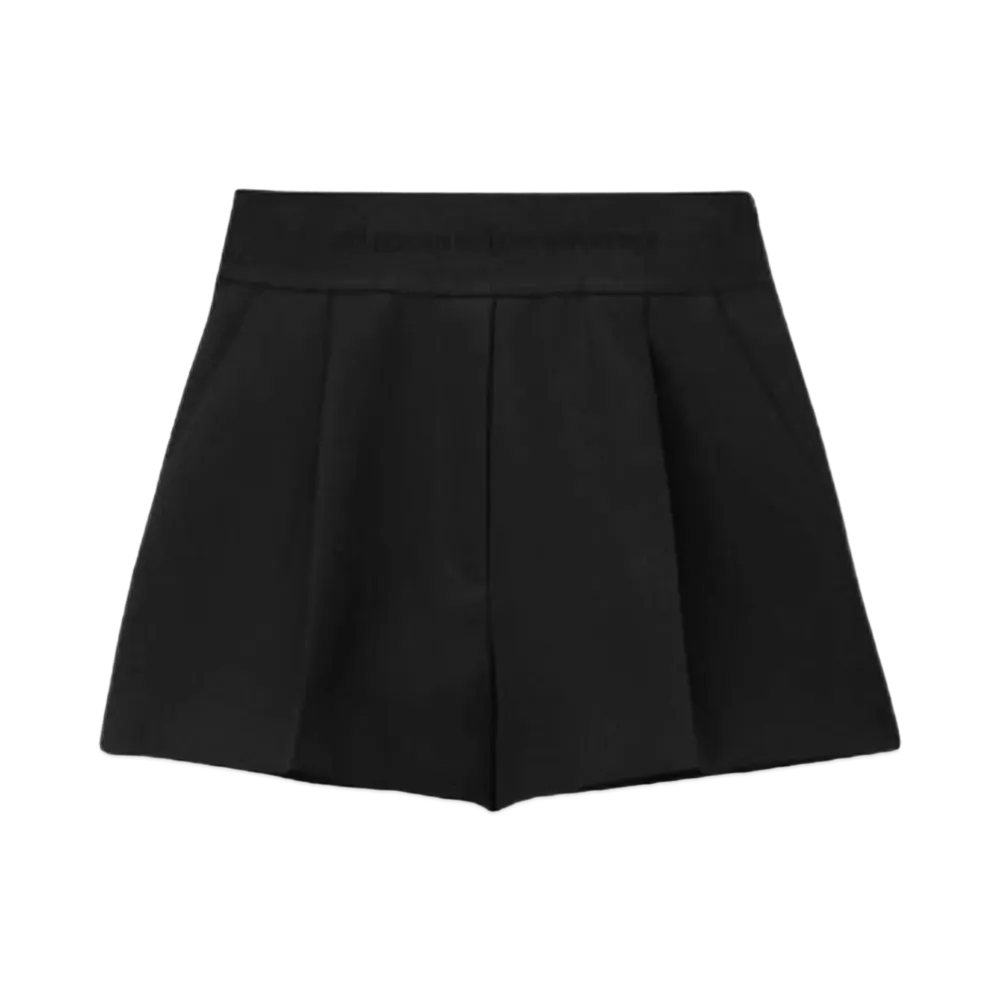 Alexander Wang Wool High Waist Tailored Shorts "Black"