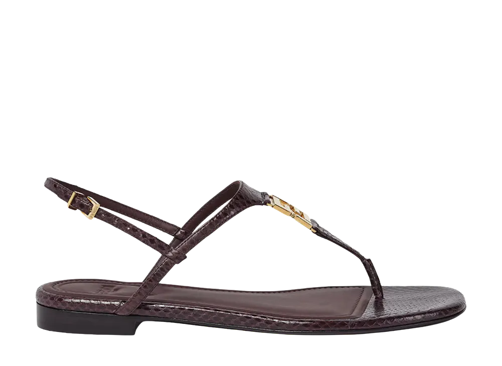 FENDI Women's FFold Sandals "Brown"