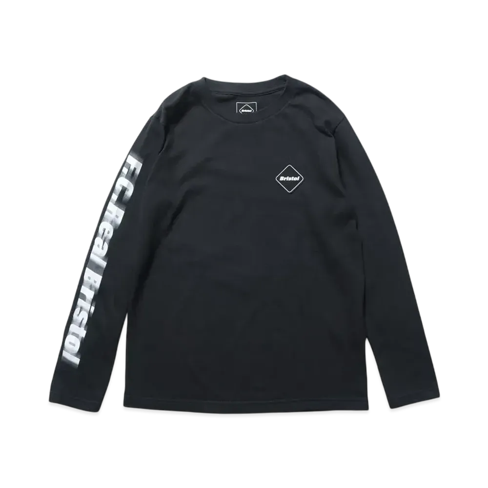 F.C.Real Bristol for Kids Blurred Logo L/S Tee "Black"