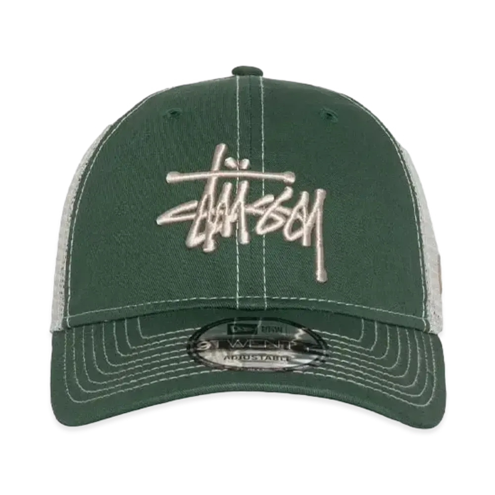 Stussy New Era 9Twenty Basic Trucker "Green"