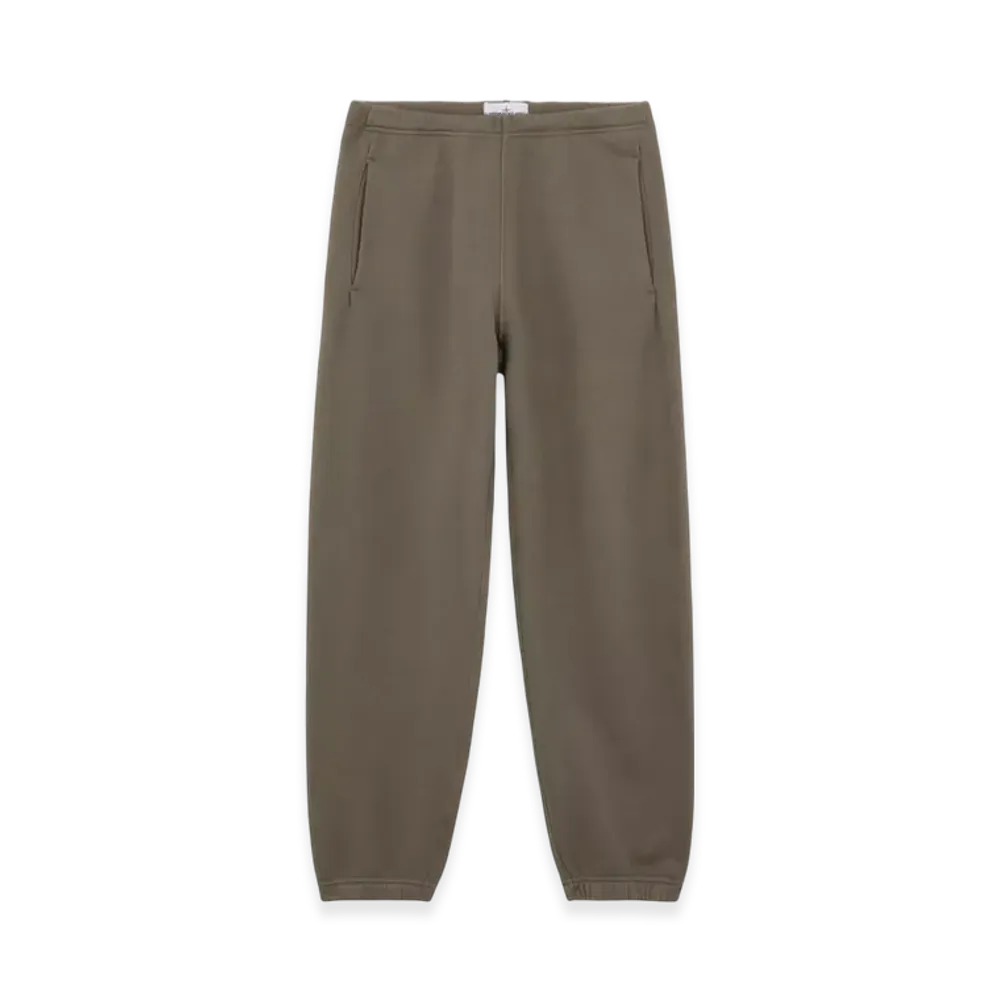 Stone Island 632X5 Cotton Fleece Stone Island Marina Jogging Pants with Pockets - 24FW "Walnut Brown"