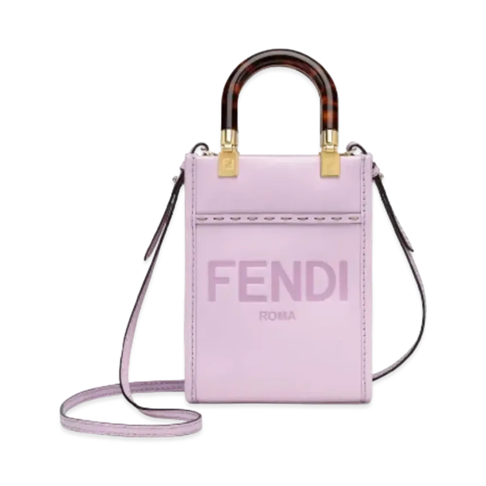 FENDI Sunshine Shopper Small Leather "Purple"