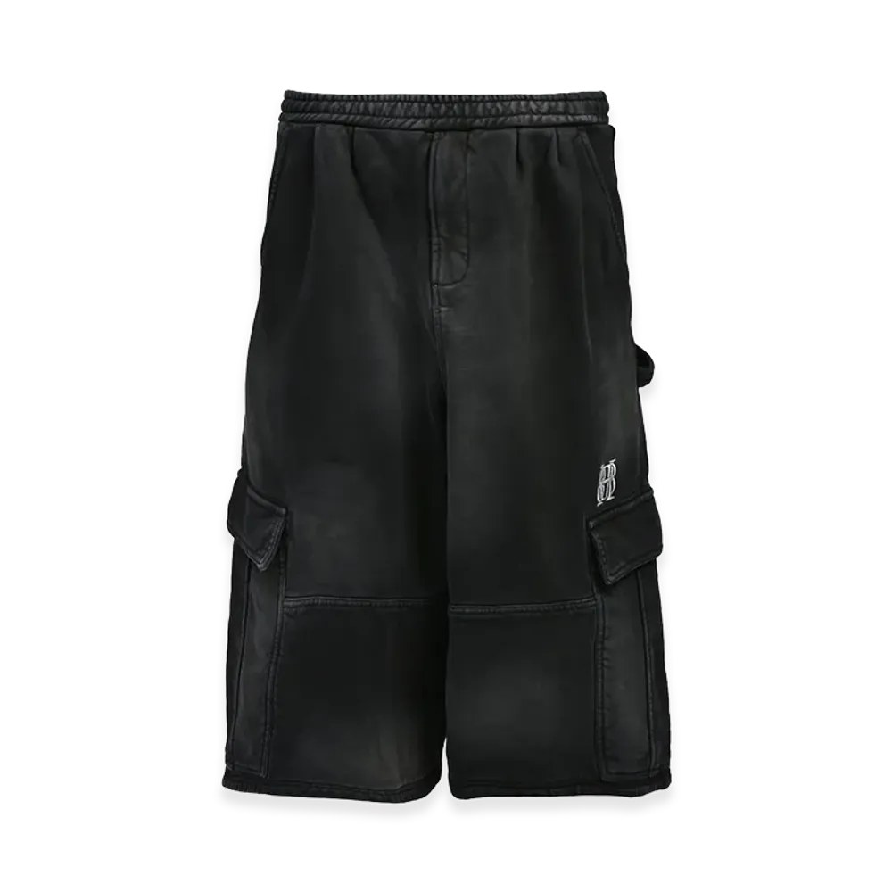 BREATH BH Logo Sweat Cargo Shorts "Black"