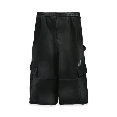 BREATH BH Logo Sweat Cargo Shorts "Black"