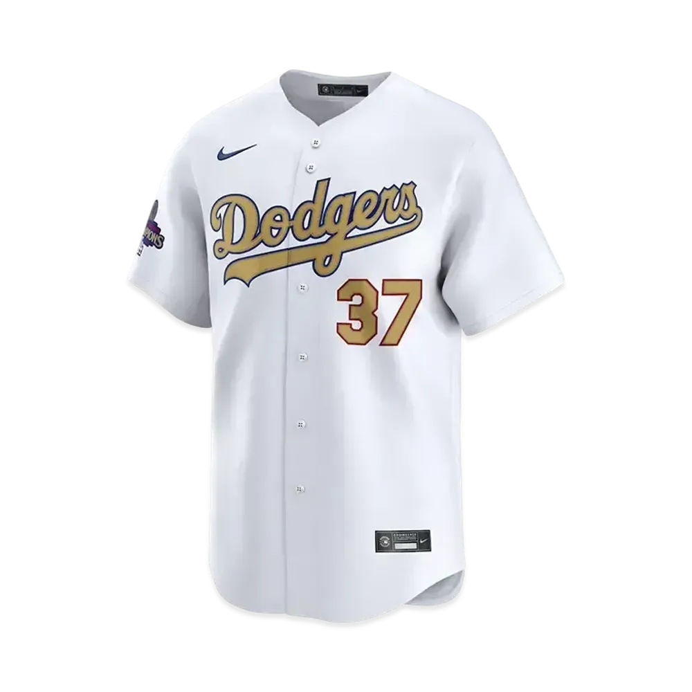 MLB Los Angeles Dodgers 2025 Gold Collection Men's Teoscar Hernandez Nike Limited Jersey "White"