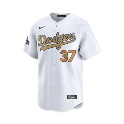 MLB Los Angeles Dodgers 2025 Gold Collection Men's Teoscar Hernandez Nike Limited Jersey "White"