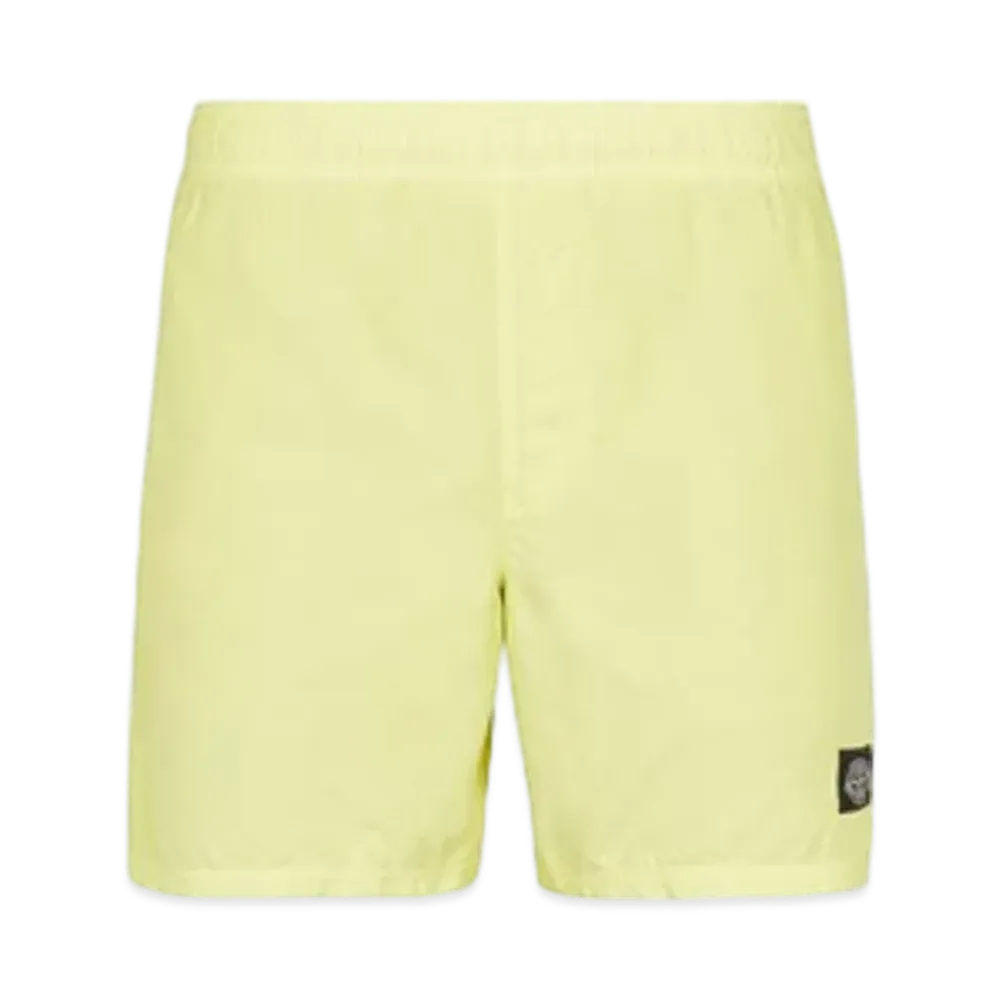 Stone Island B0946 Brushed Nylon Regular Fit Swim Trunks - 24SS "Lemon"