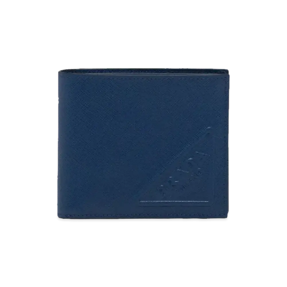 PRADA Saffiano Leather Wallet "Bluette"