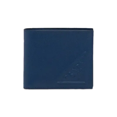 PRADA Saffiano Leather Wallet "Bluette"