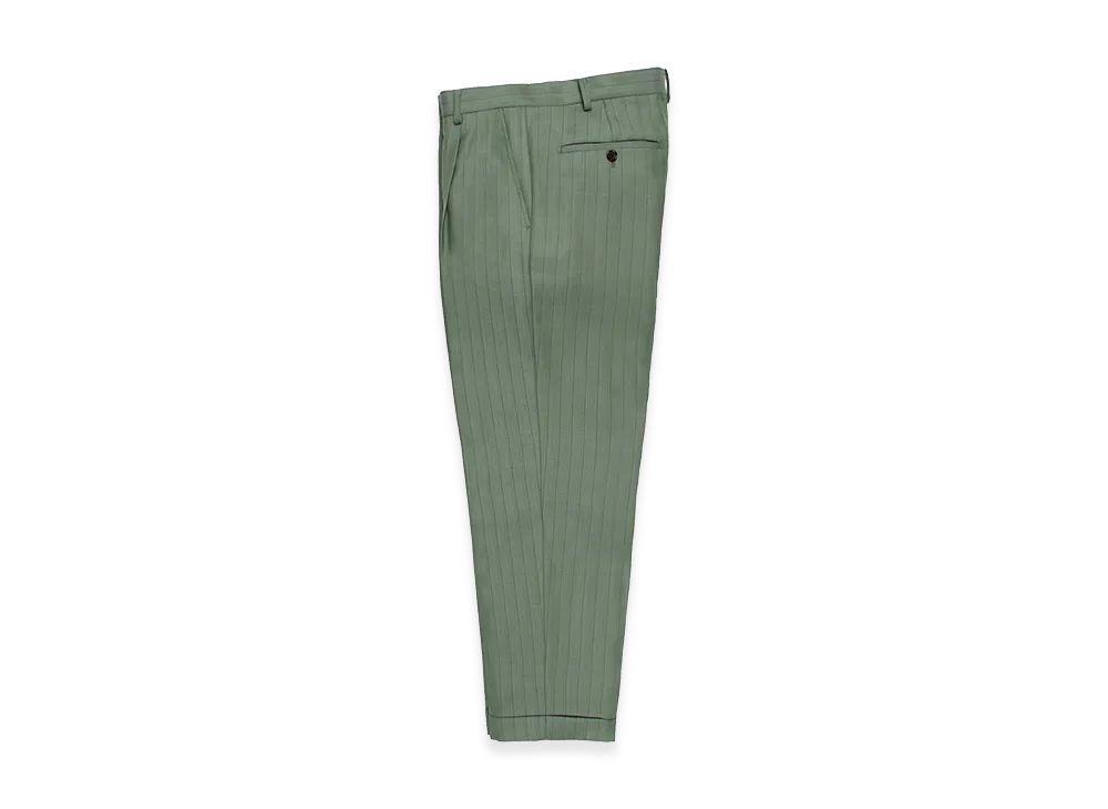 WACKO MARIA x Dormeuil Pleated Trousers Type-1,2,Double "Light Green"