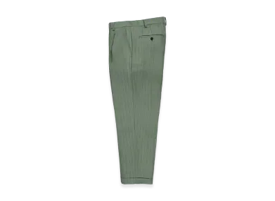 WACKO MARIA x Dormeuil Pleated Trousers Type-1,2,Double "Light Green"