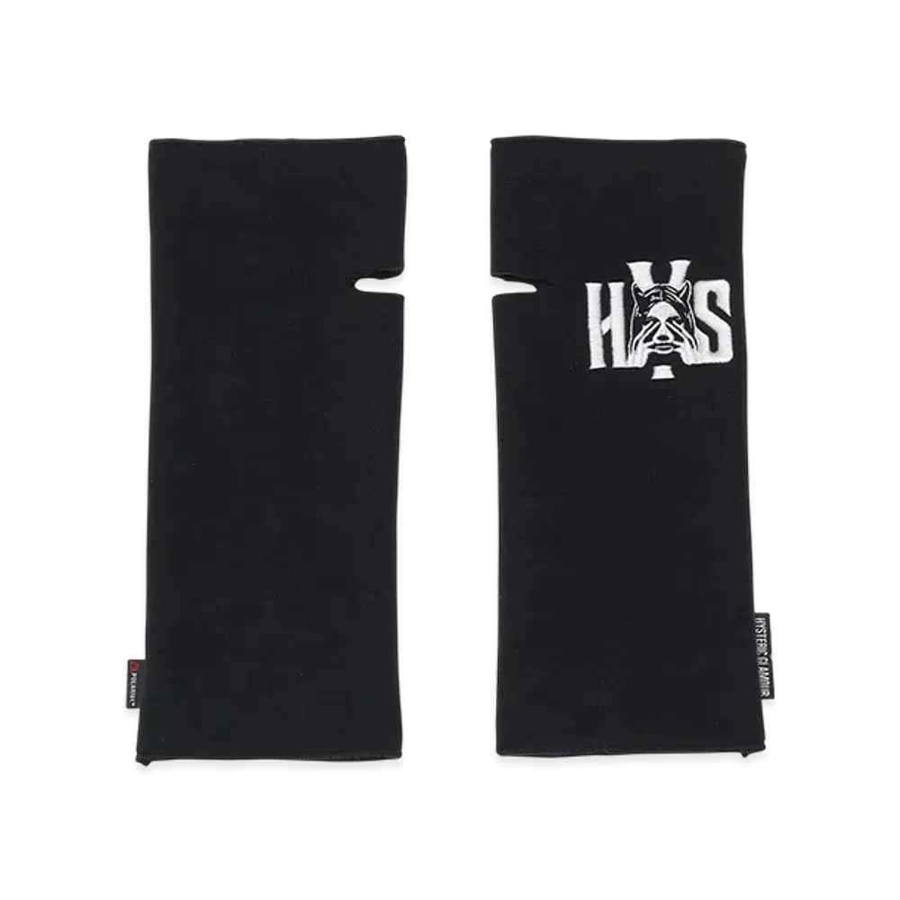 HYSTERIC GLAMOUR See No Evil Embroidery Arm Warmers "Black"