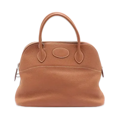 Hermes Bolide Taurillon Clemence "Gold/Silver"