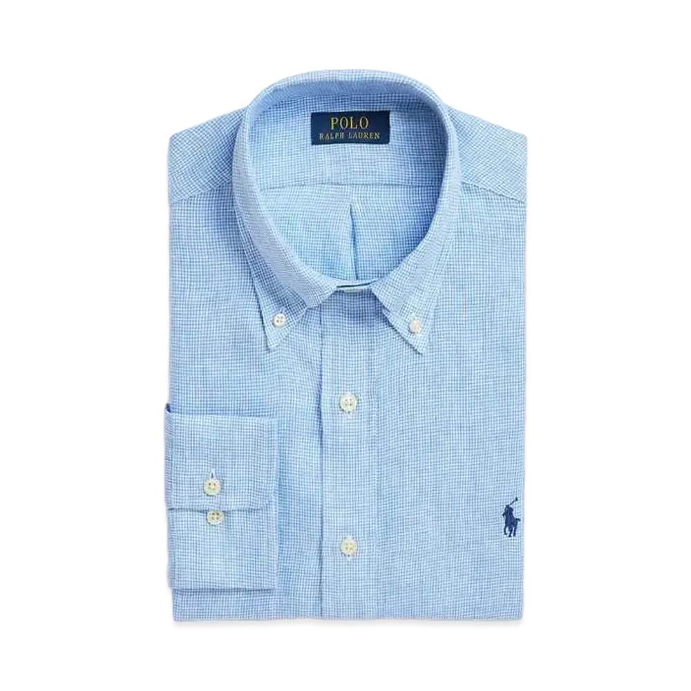 Polo Ralph Lauren Classic Fit Linen Shirt "Blue"