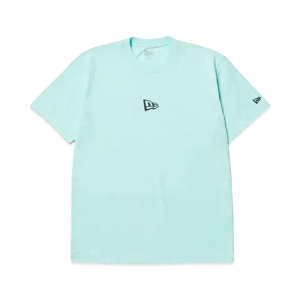 NEW ERA Short Sleeve Cotton T-Shirt Flag Logo Mini Regular Fit "Celeste Blue"