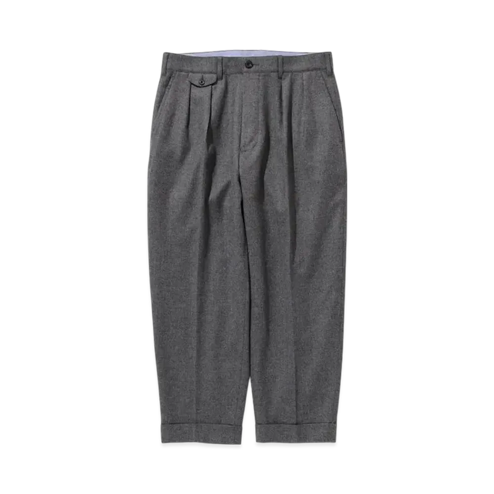 BEAMS 2Pleats Flannel "Gray"