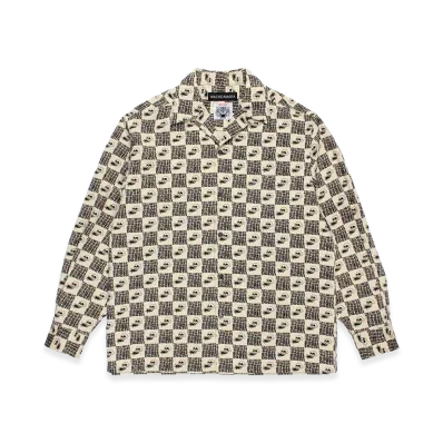 WACKO MARIA x Wolf's Head Corduroy 50'S Open Collar Shirt "One"