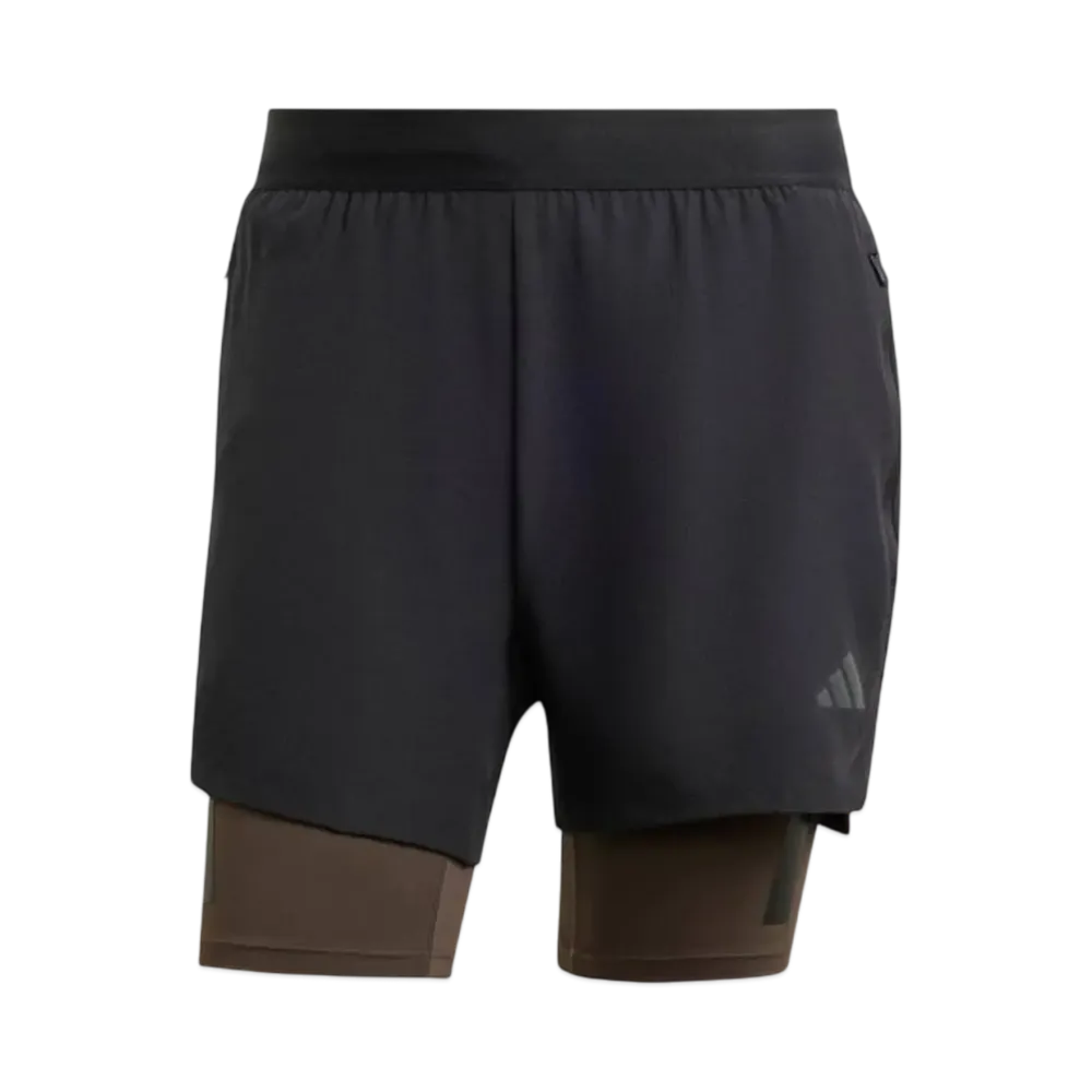 adidas Power Workout 2-in-1 Shorts "Black/Carbon"