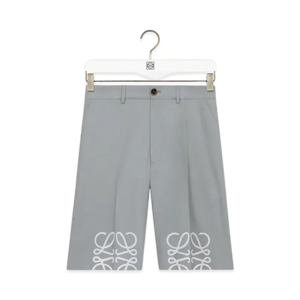 LOEWE Anagram Shorts "Light Grey"