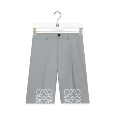 LOEWE Anagram Shorts "Light Grey"