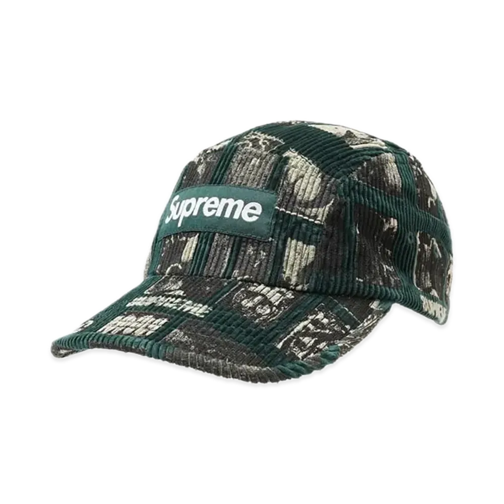 Supreme Weirdo Dave Corduroy Camp Cap "Green"