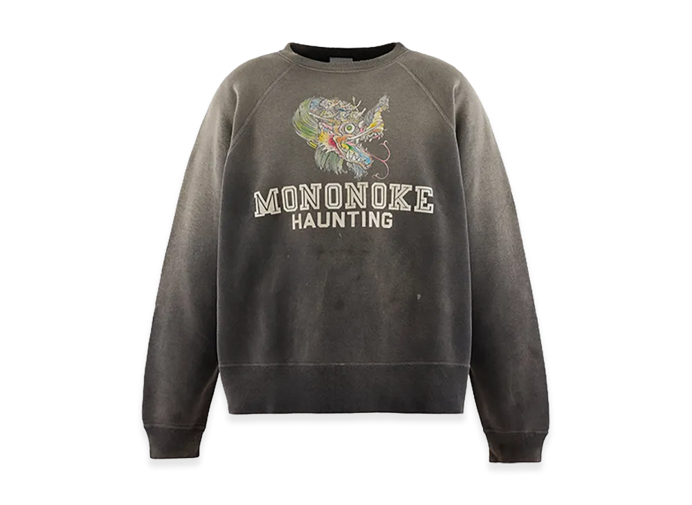 mononoke made Crew Neck Sweat/Dragon "Charcoal"
