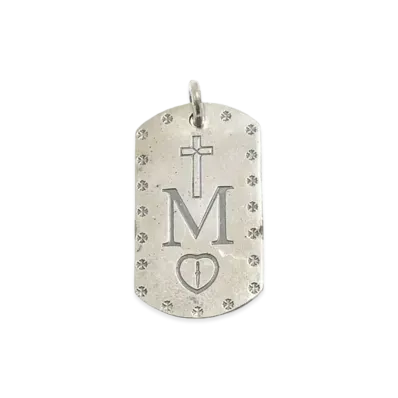 Chrome Hearts Large Maple Soap Dog Tag "Silver"