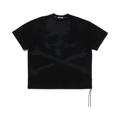 A BATHING APE x mastermind JAPAN Skull Over Print Relaxed Fit Tee "Black"