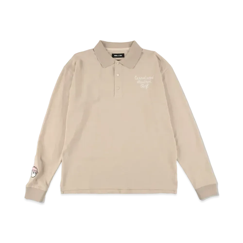 WIND AND SEA MALBON X WDS L/S POLO "Beige"