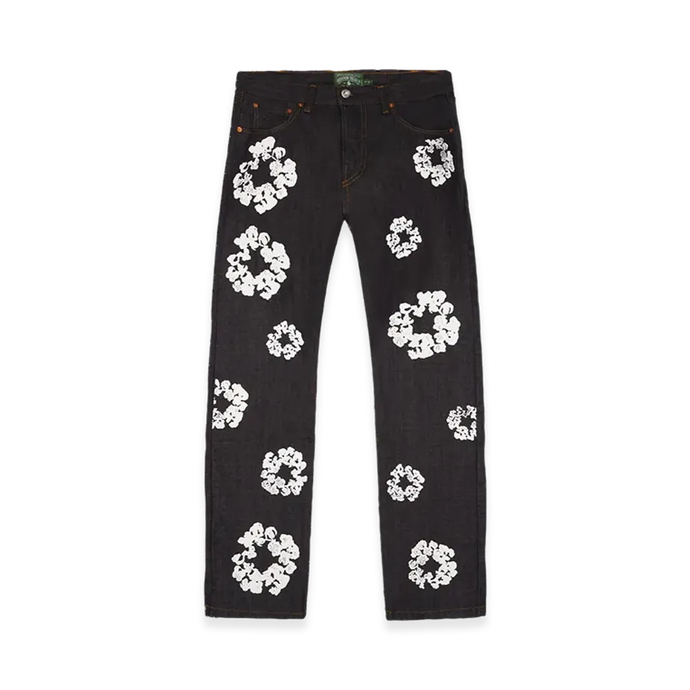 DENIM TEARS Straight Cotton Wreath Denim Pant "Selvedge"