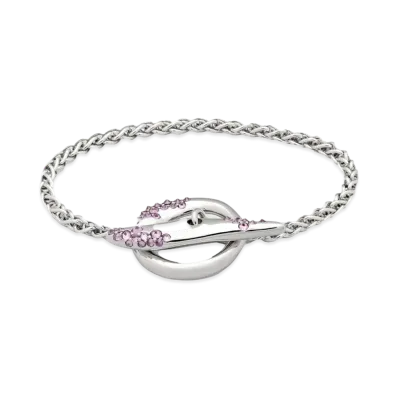 TOMWOOD Robin Bracelet Purple Molecule "Silver"