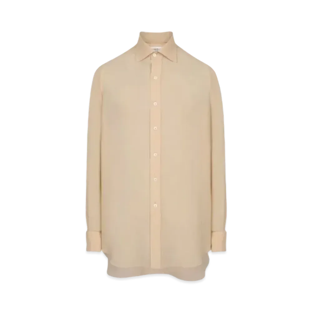 Maison Margiela Silk Georgette Shirt "Nude"