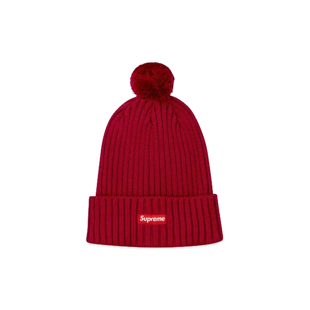 Supreme Ribbed Beanie "Dark Red"